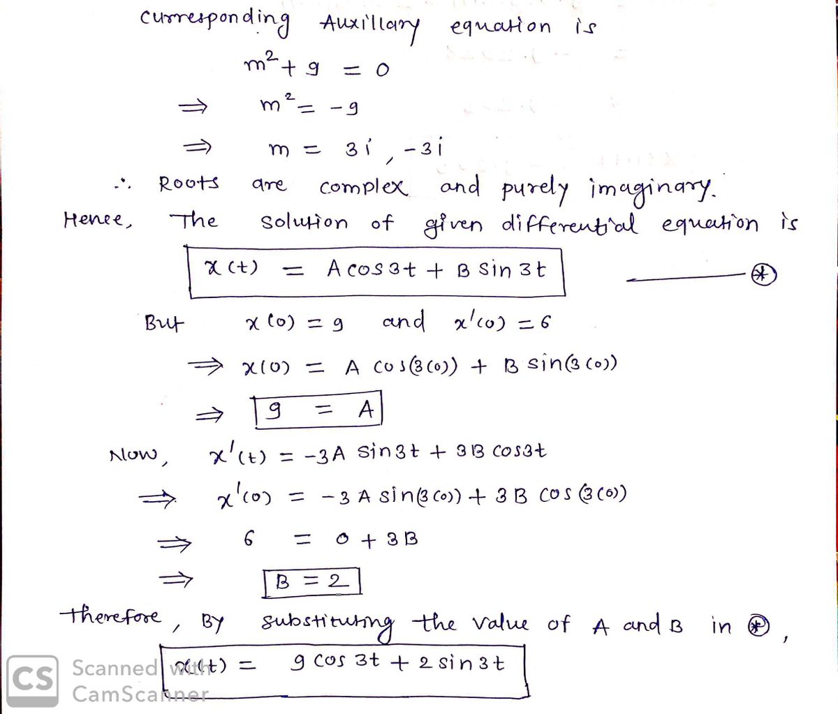 Advanced Math homework question answer, step 2, image 1